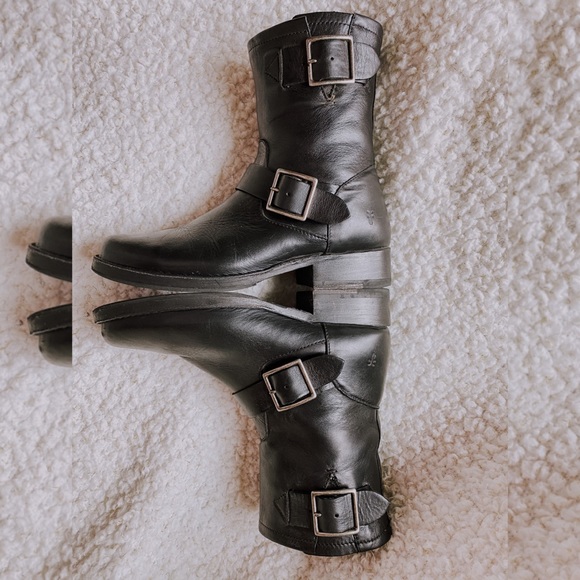 Frye Ankle Boots with Buckles (Leather) - Picture 6 of 11